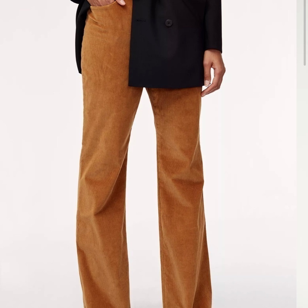 Babaton Joey pant corduroy wide leg * Navy Blue *